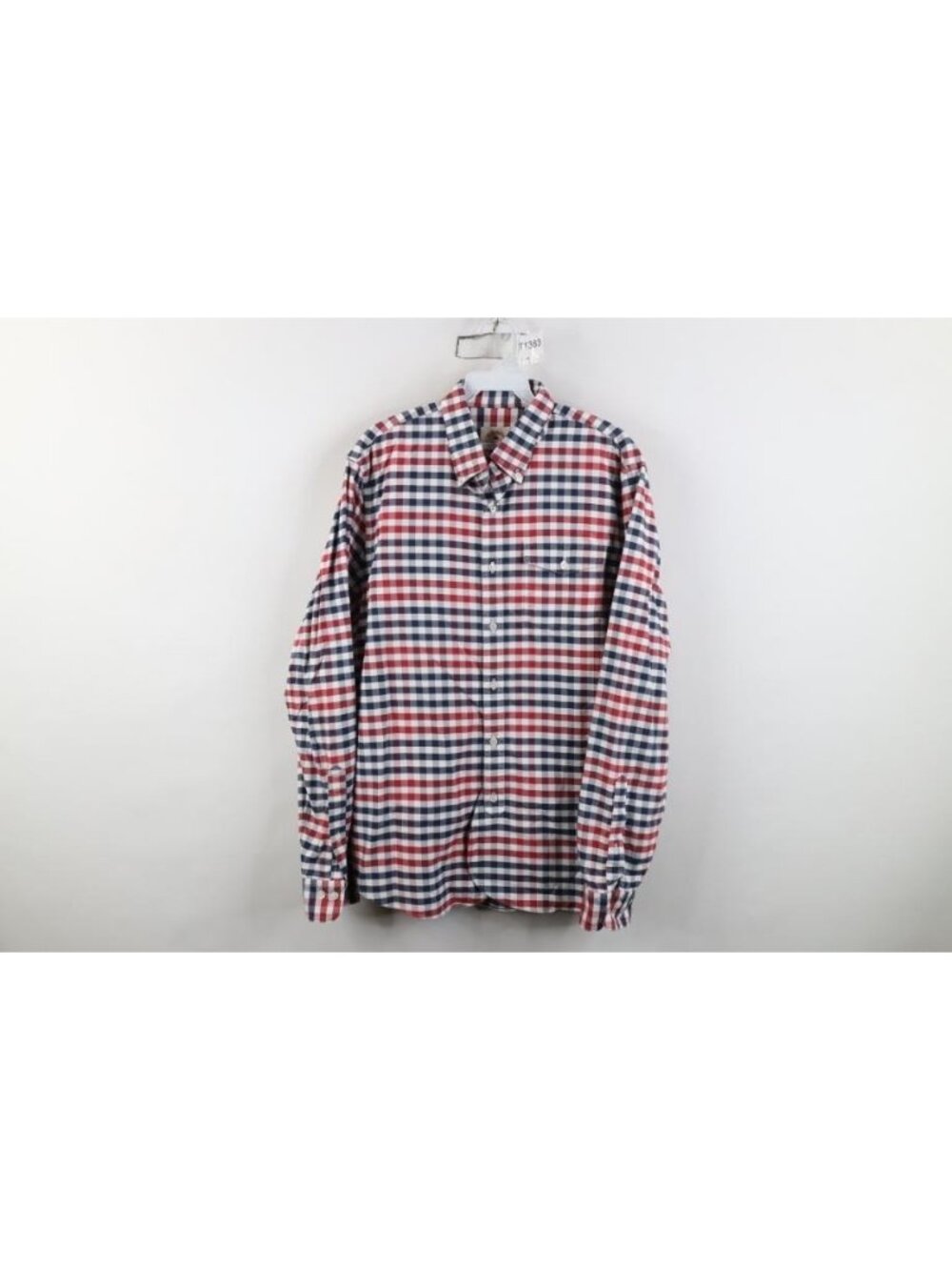 Brooks Brothers Heavyweight Collared Button Down Shirt Mens Size L Gingham Plaid